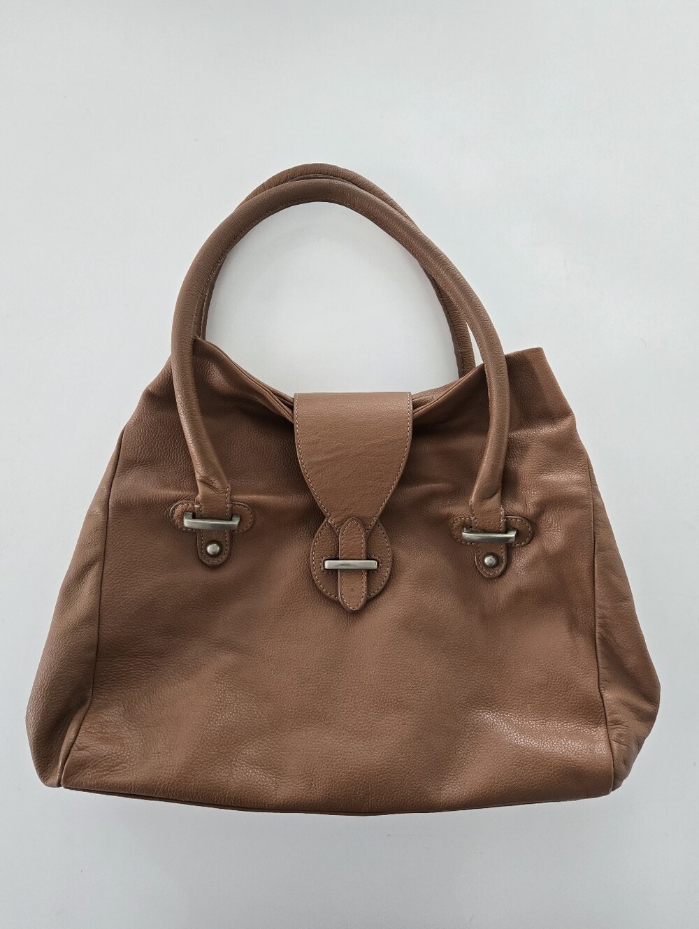 ZARA Woman Soft Brown Leather Tote Shoulder Bag - Ref 4163/304/105 - Picture 4 of 16